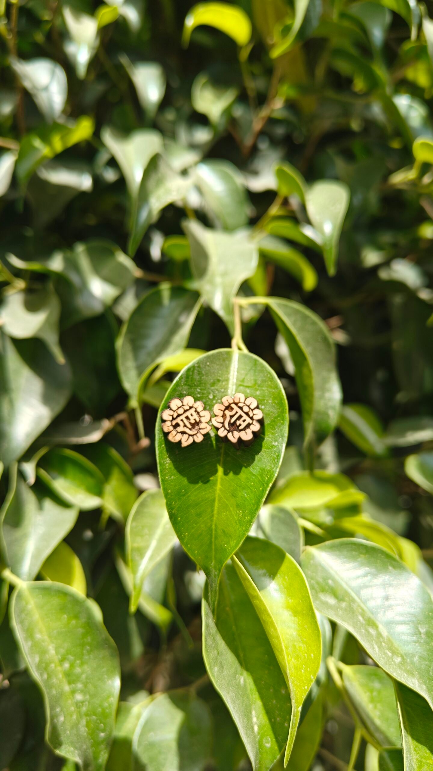 Ram naam Tulsi Earrings - Image 1