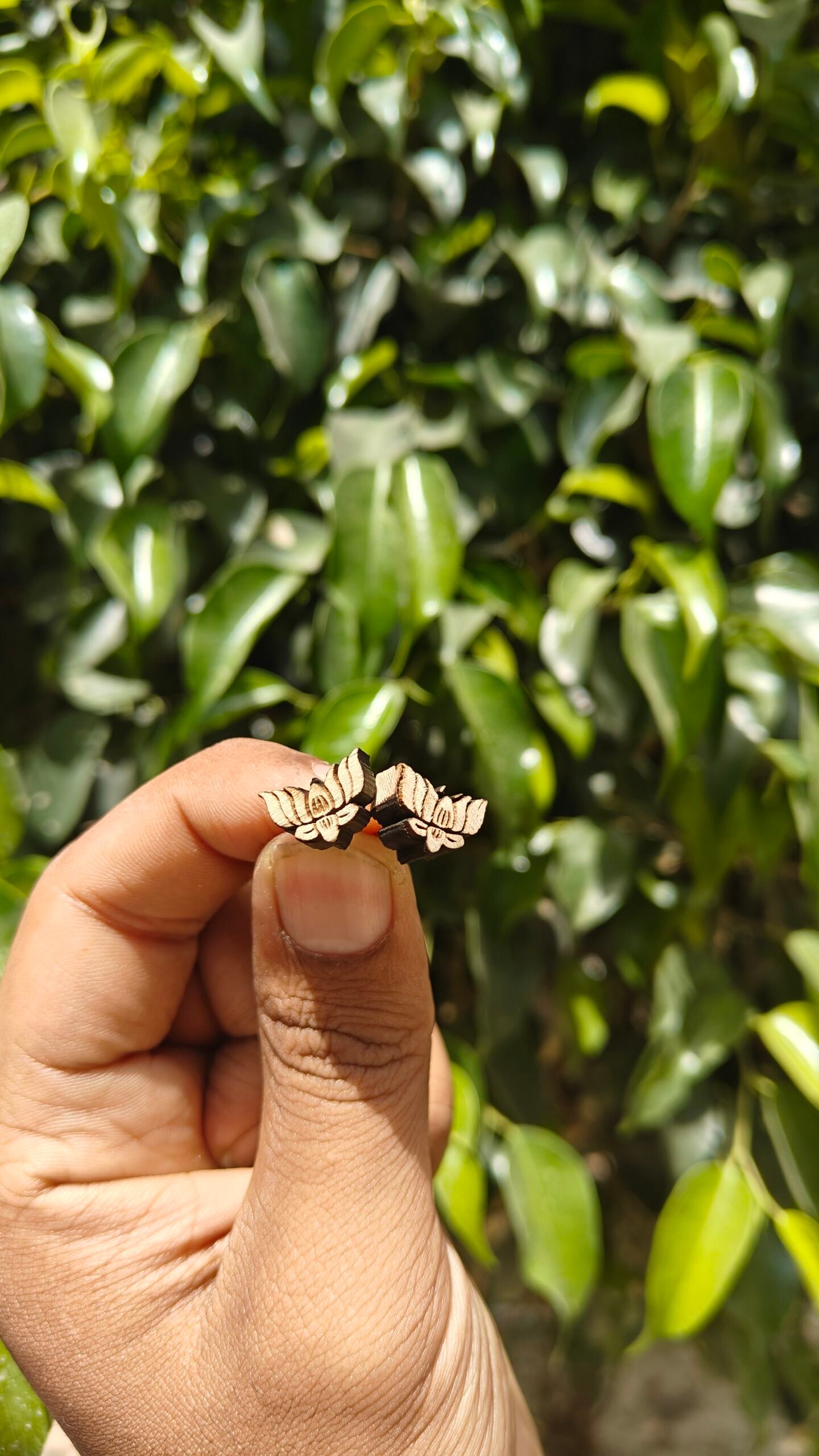 Lotus shape Tulsi Earrings - Image 2