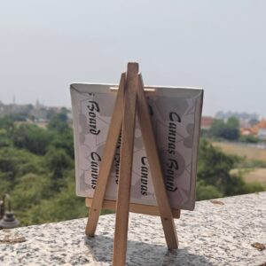 Hand-painted radha naam painting with stand - Thumbnail Image 2