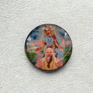 Premanandji Maharaj Glass Magnet
