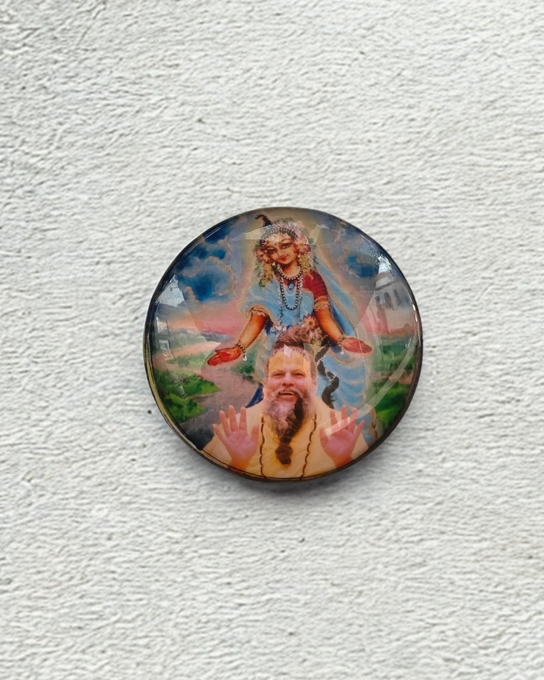 Premanandji Maharaj Glass Magnet - Image 1
