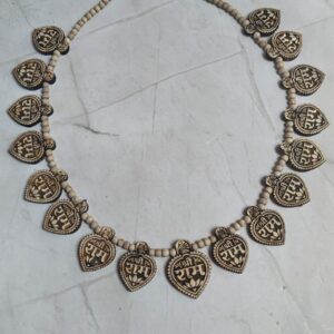 16 patta ram naam Tulsi locket mala with 1 ram naam Tulsi locket