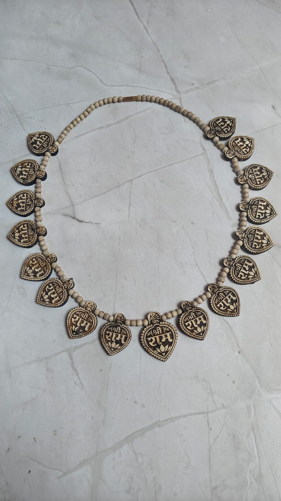16 patta ram naam Tulsi locket mala with 1 ram naam Tulsi locket - Image 1