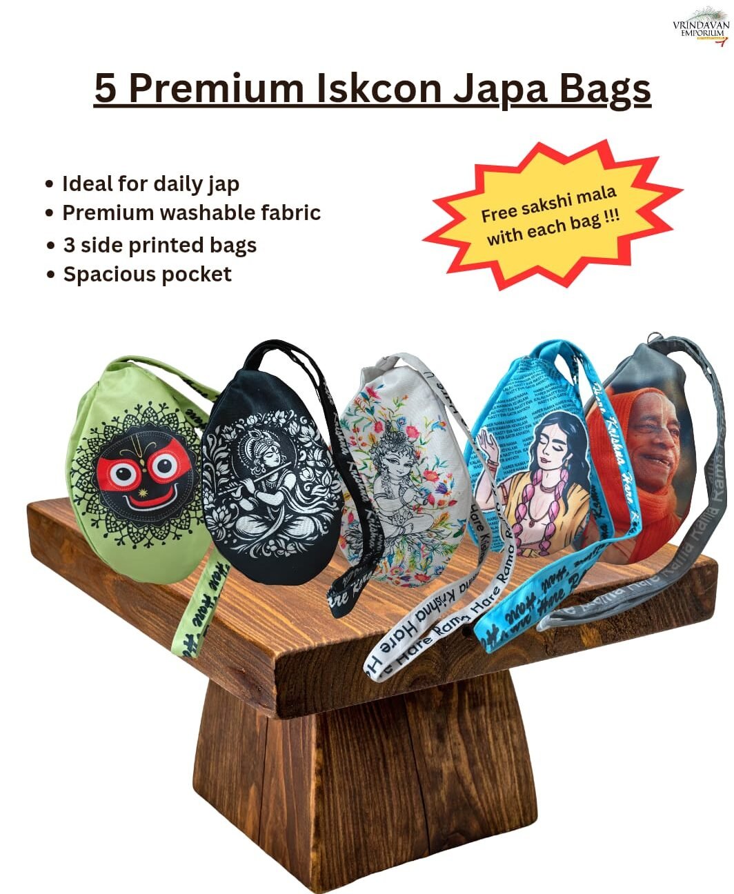 Iskcon lover's japa bags combo - Image 1
